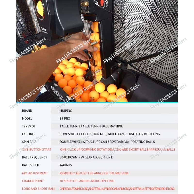 Table Tennis Robot - Factory direct sales of practical S8/S6/HP-07/H600