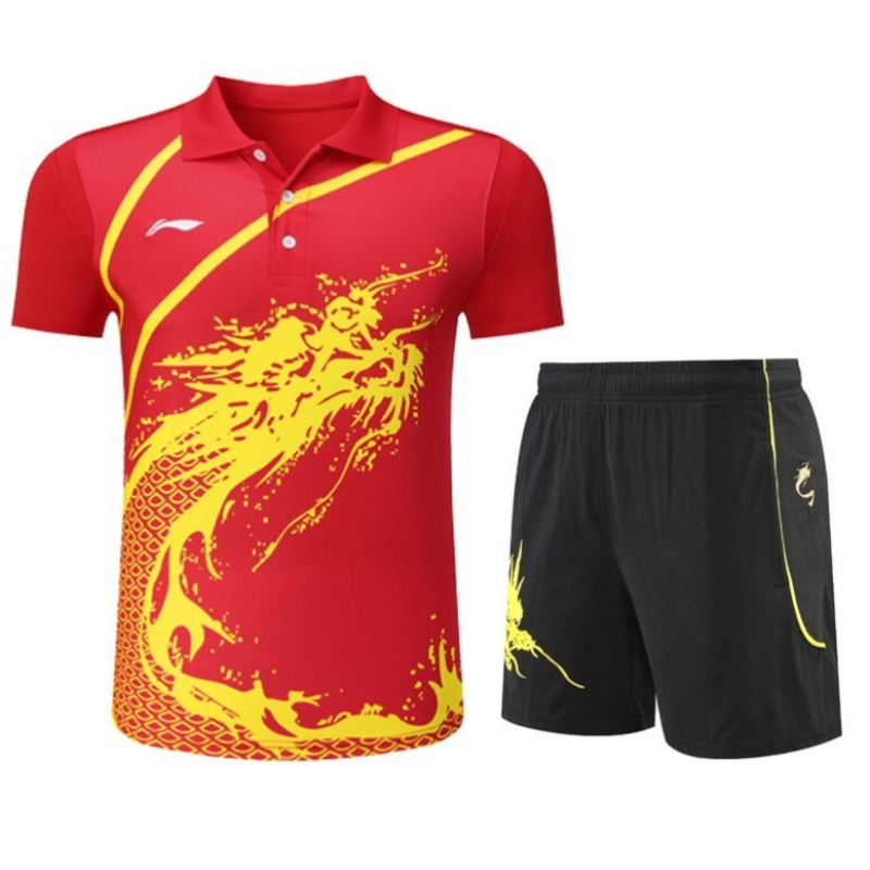 Table Tennis Usa Team - 2026New Table Tennis Sportswear Badminton Short-sleeved
