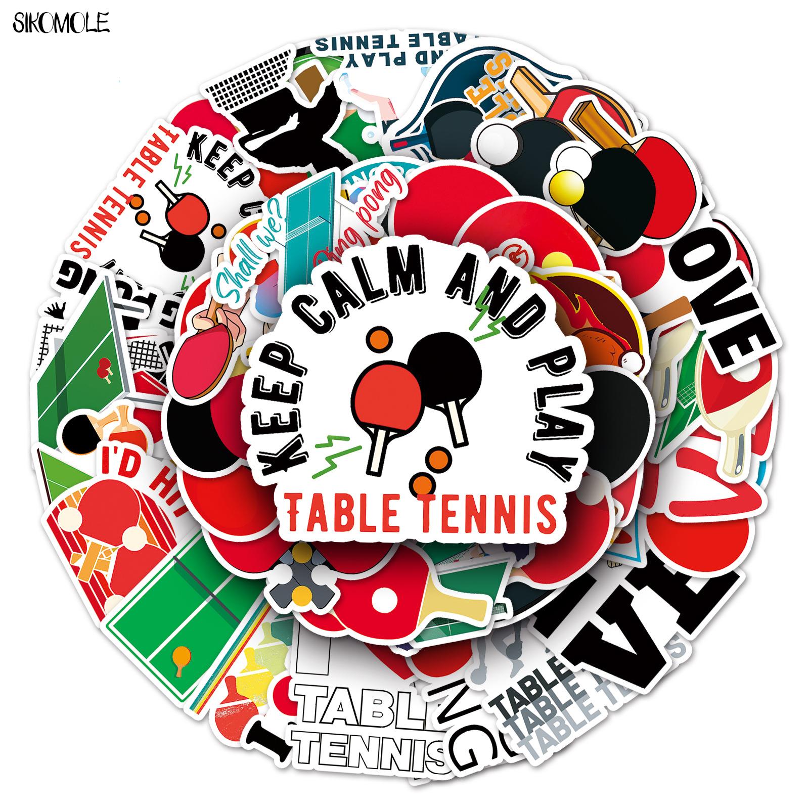 Table Tennis Olympics - 10/30/50pcs Ping-pong Ball Stickers DIY Kids
