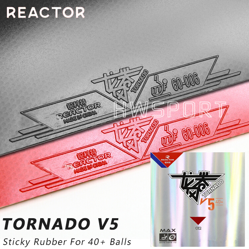 Table Tennis Zhang Jike - REACTOR Tornada V5 Table Tennis Rubber