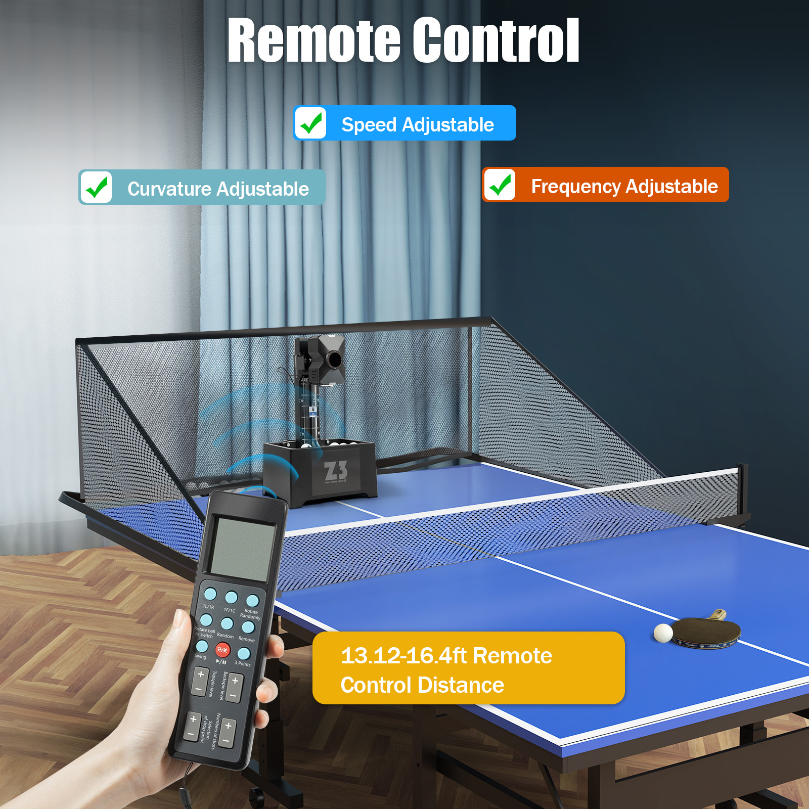 Table Tennis Robot with Net&10 - Table Tennis Robot ulasan dan harga