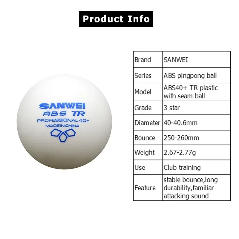 SANWEI-ABS TR 3 Star Table Ten - Table Tennis Video Game ulasan dan harga