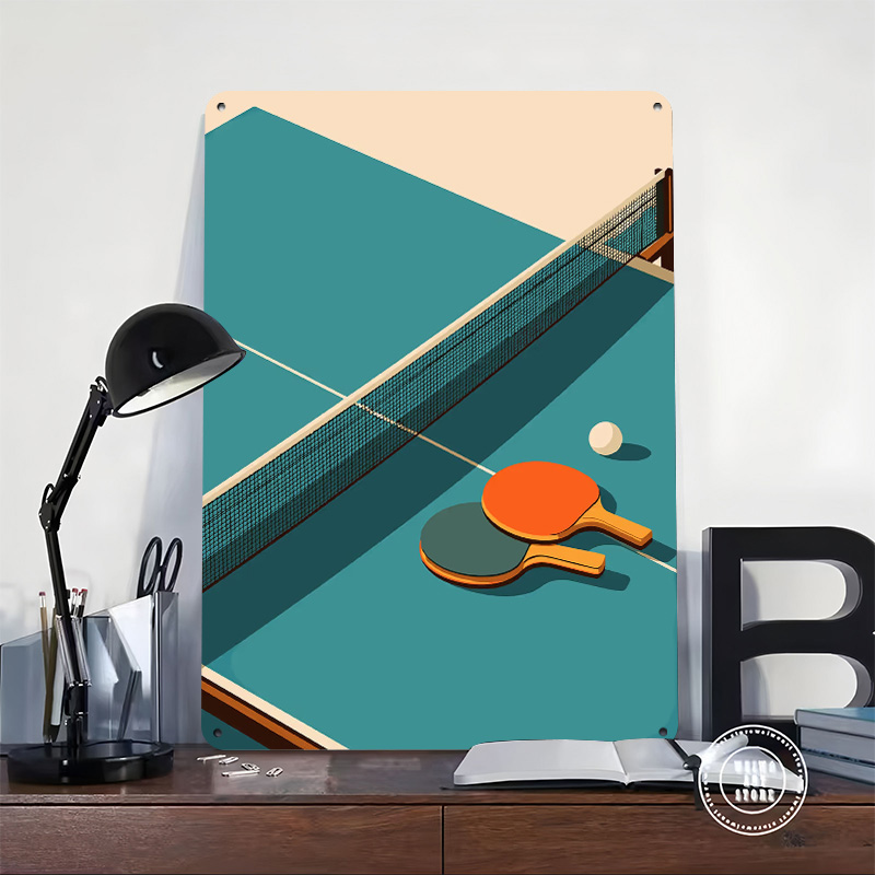 Table Tennis Still Life Illust - Table Tennis Illustration ulasan dan harga
