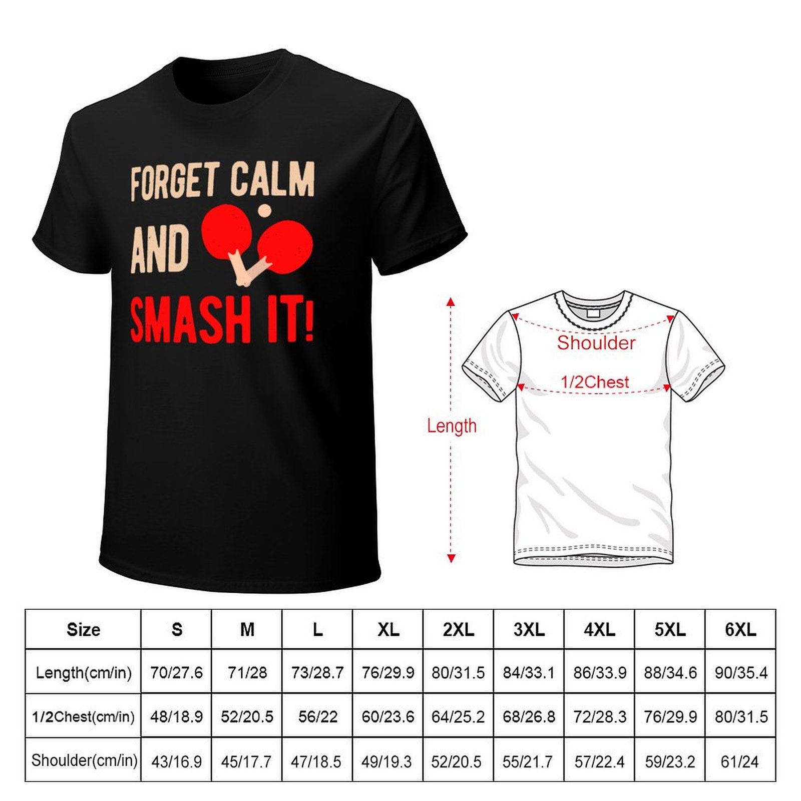 Funny Table Tennis T-Shirt Sof - Table Tennis Touch ulasan dan harga