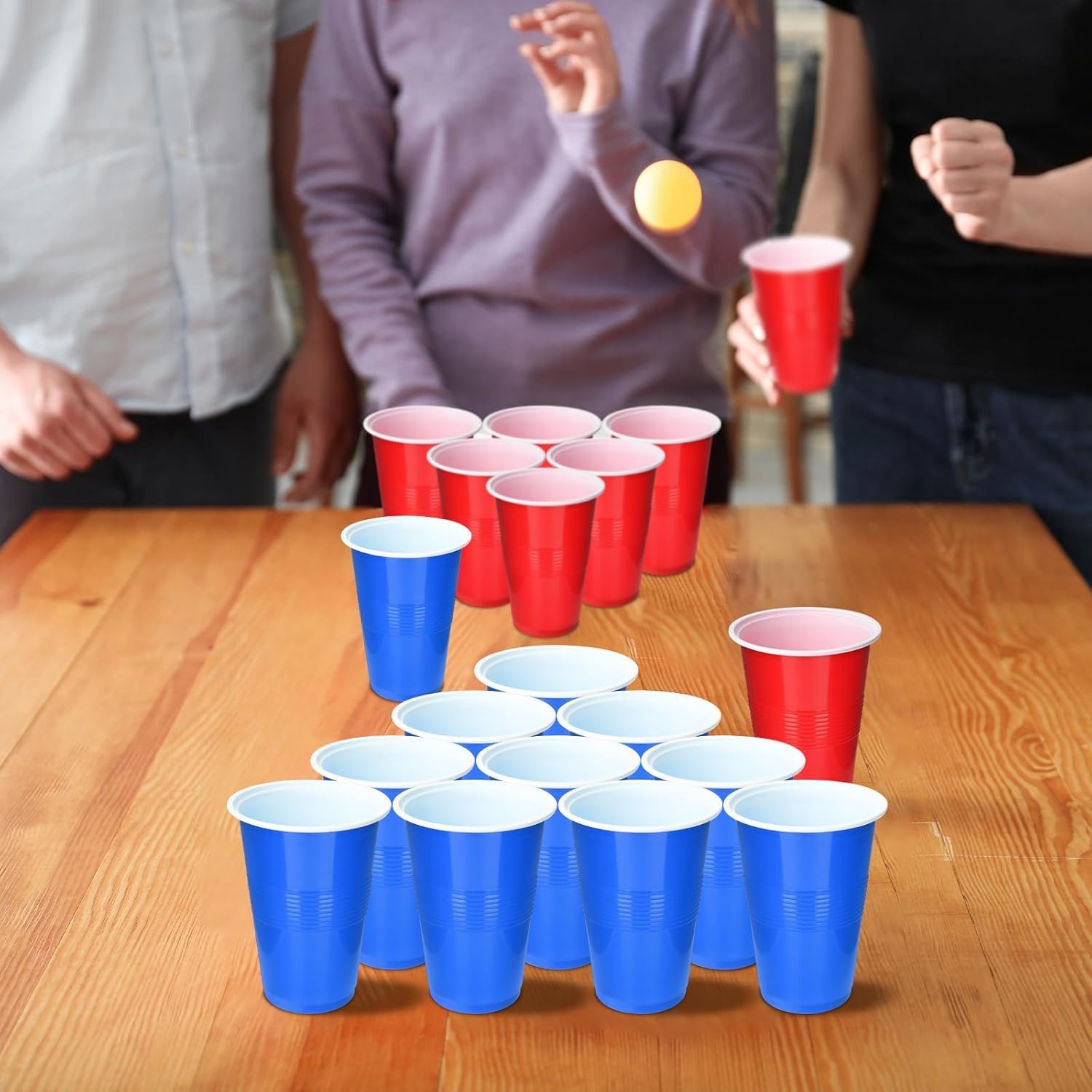 Cup Pong Game Set 22 Pcs 16 Oz - Table Tennis Olympics ulasan dan harga
