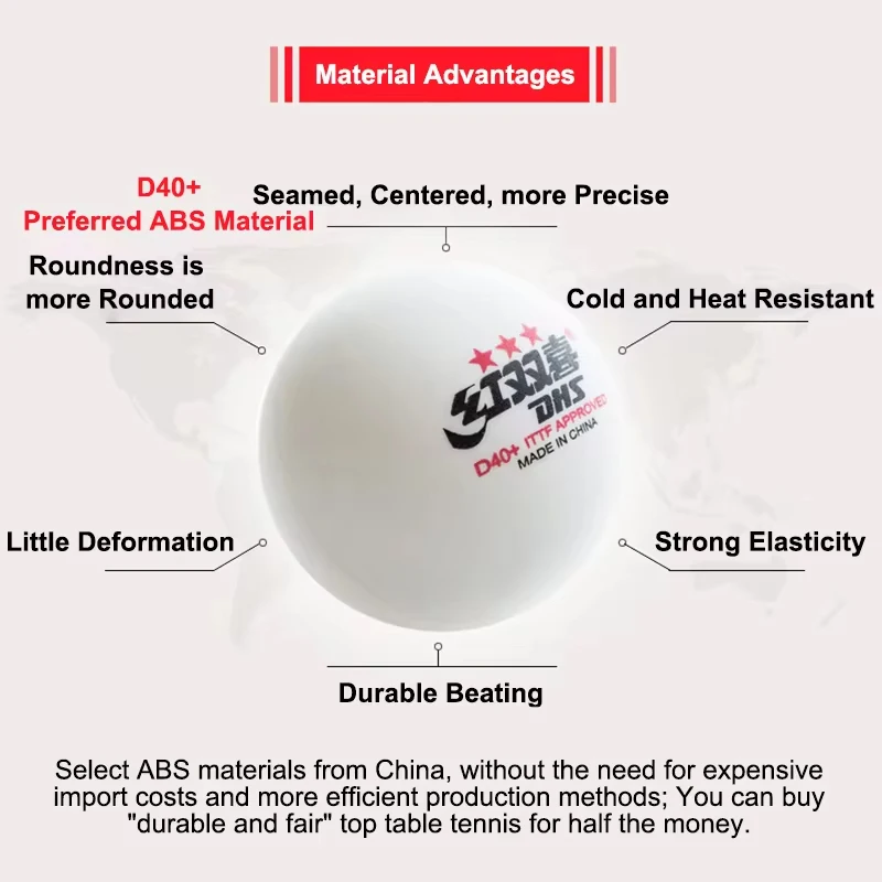 Bl Clor DHS Table Tennis Balls - Table Tennis Robot ulasan dan harga