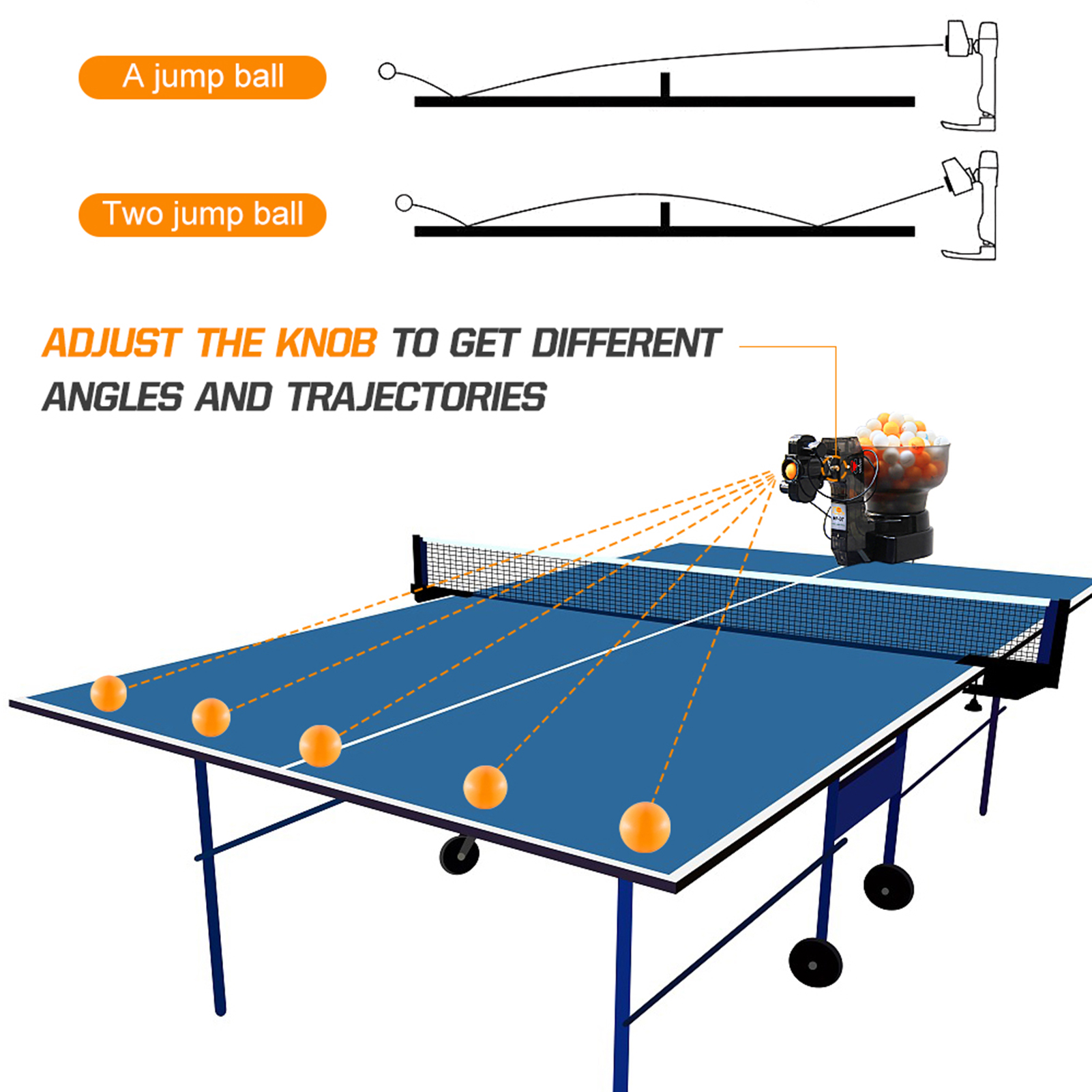Table Tennis Robot Table Tenni - Table Tennis Net Height ulasan dan harga