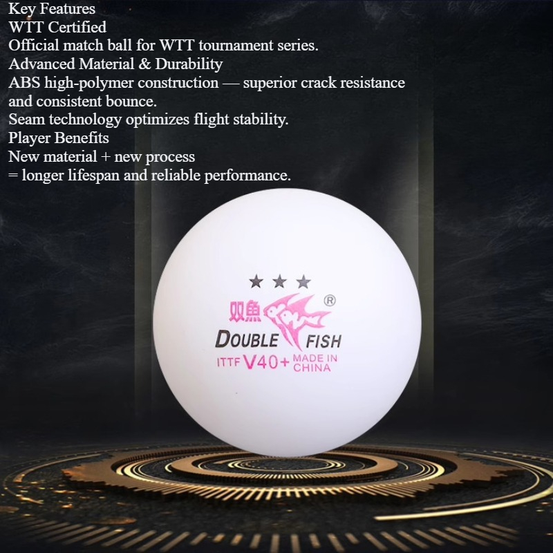 1/2/3BOX  DOUBLE FISH 3 Stars  - Table Tennis Olympics ulasan dan harga
