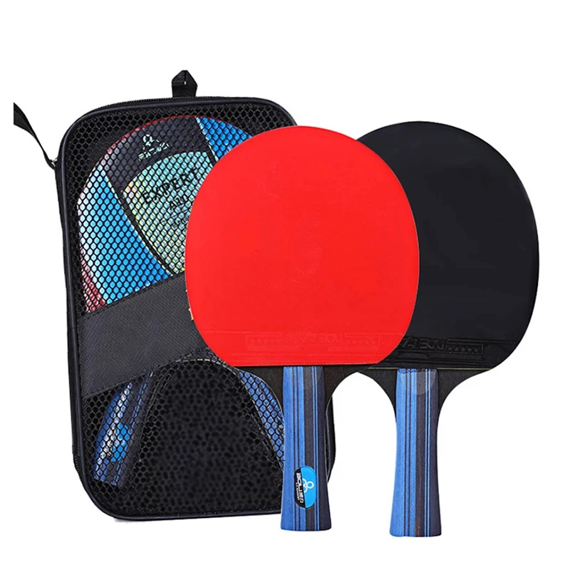 5/6 Star Table Tennis Racket 2 - Table Tennis Forehand Rubber ulasan dan harga