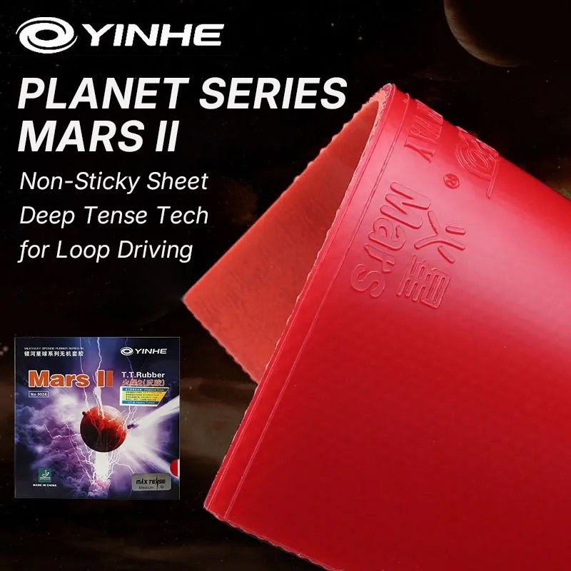 YINHE MARS 2 Table Tennis Rubb - Table Tennis Zhang Jike ulasan dan harga