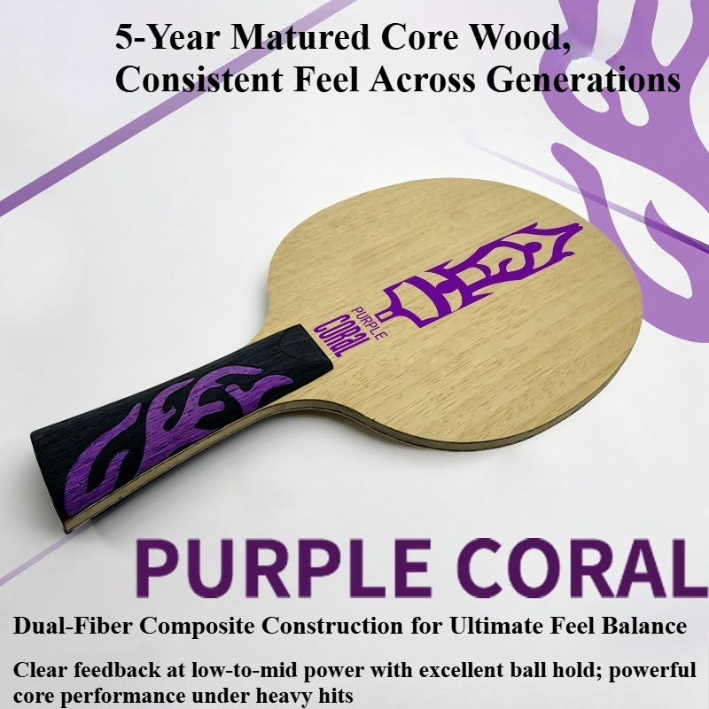 Meteor Purple Coral Table Tenn - Table Tennis Blade ulasan dan harga