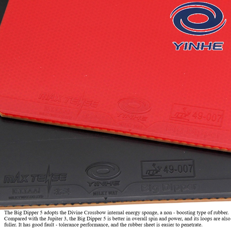 YINHE BIG DIPPER V Table Tenni - Table Tennis Forehand Rubber ulasan dan harga
