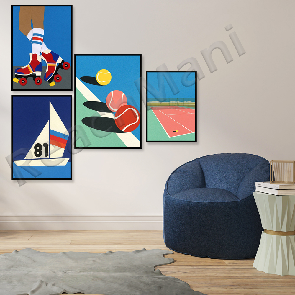 Table tennis poster,sport illu - Table Tennis Illustration ulasan dan harga