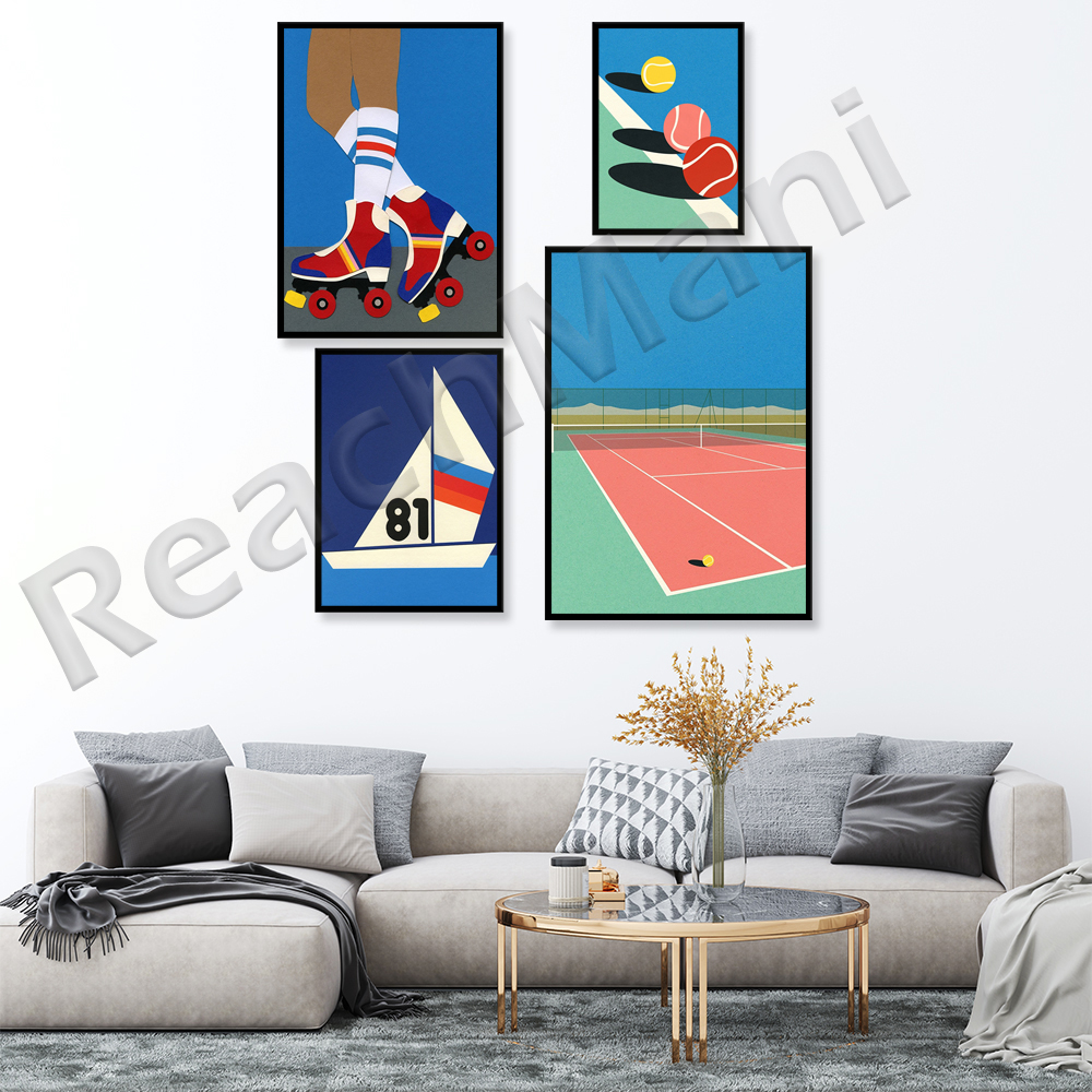 Table tennis poster,sport illu - Table Tennis Illustration ulasan dan harga