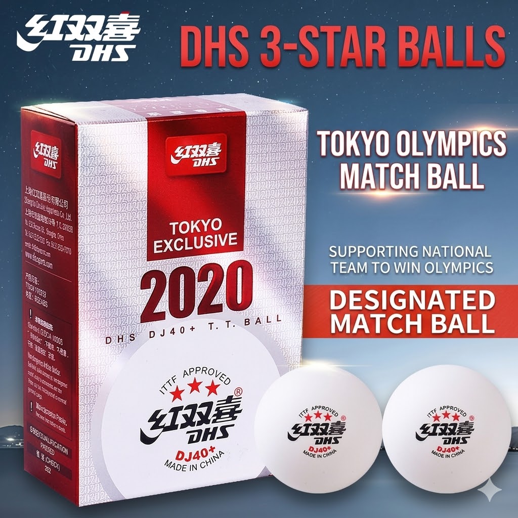 6pcs Original DHS WTT Ping Pon - Table Tennis Video Game ulasan dan harga