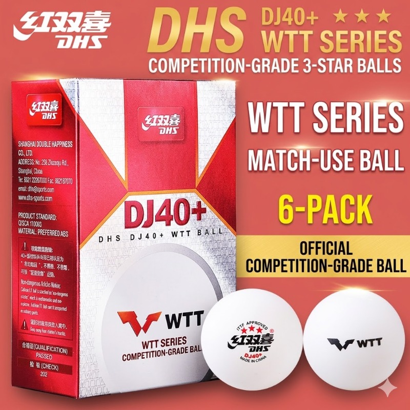 6pcs Original DHS WTT Ping Pon - Table Tennis Video Game ulasan dan harga