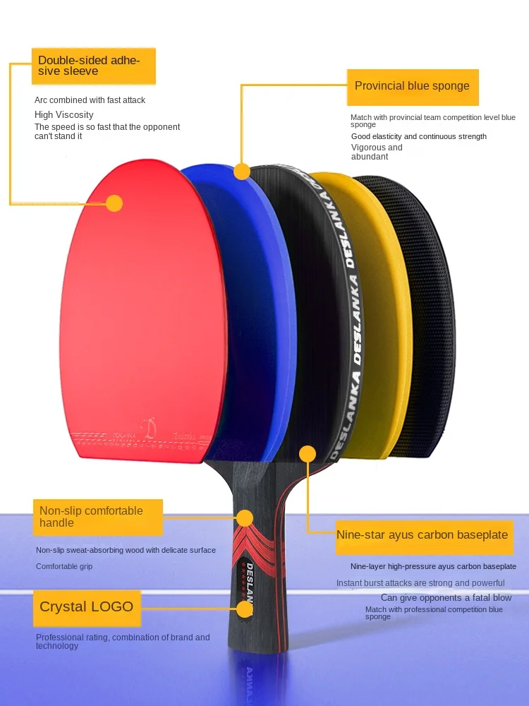 Table Tennis Racket Profession - Table Tennis Zhang Jike ulasan dan harga