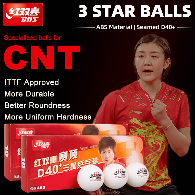 DHS D40+ DJ40+ Ping Pong Balls - Table Tennis Olympics ulasan dan harga