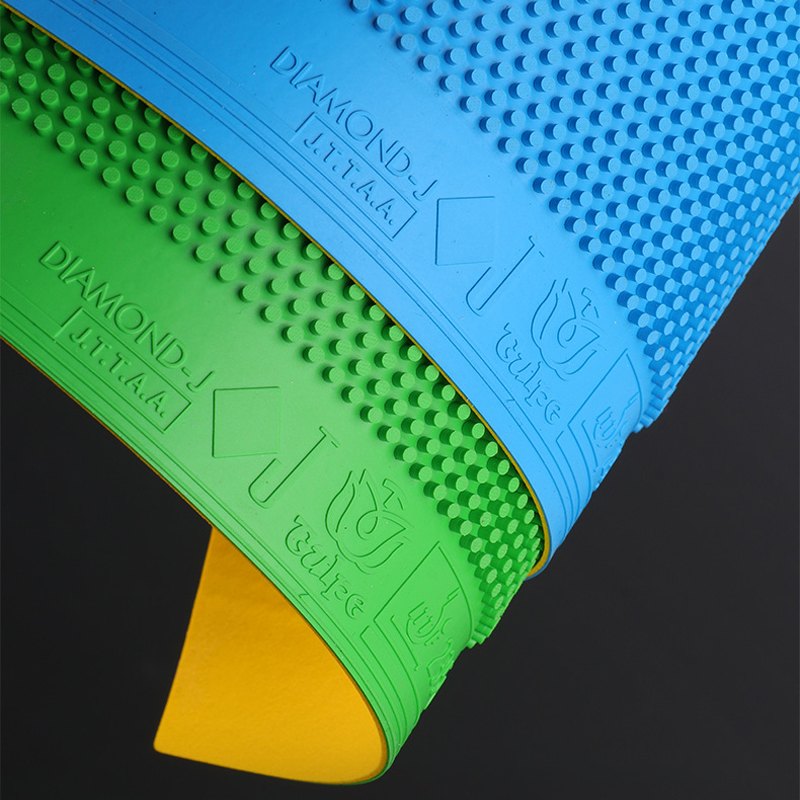 New TULPE Green Blue Red Table - Table Tennis Forehand Rubber ulasan dan harga