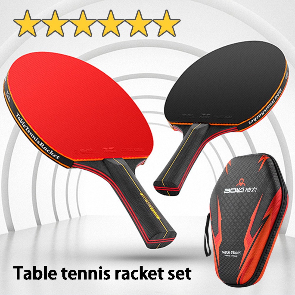 6Star Table Tennis Racket Suit - Table Tennis Forehand Rubber ulasan dan harga